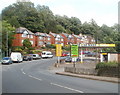 Houses and businesses, Usk Road, New Inn, Pontypool