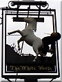 SU5518 : Sign for the White Horse by Maigheach-gheal