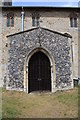TM2984 : St Cross South Elmham Church Porch by Glen Denny