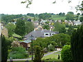 Holymoorside village view from the churchyard