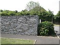 A new slate wall, Apple Tree Close