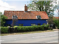 Lovely blue cottage by Rendham Bridge