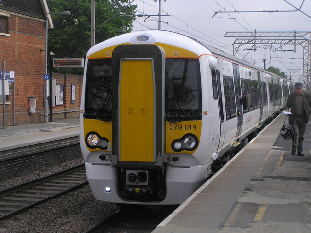 NXEA Class 379 EMU at Enfield Lock Station