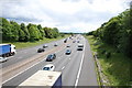 M6 Looking South Off Bridge To Moor Hall Cottages