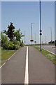 Path located along, Lichfield Southern Bypass  (1)