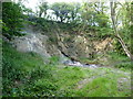 Tiny quarry east of Cwm