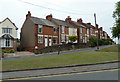 Houses on Handley Road by the High Street junction