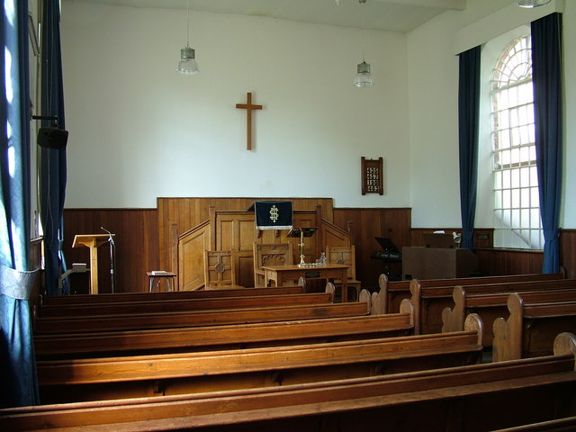 Interior of Pontesbury Congregational Church