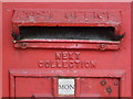 Milford on Sea: postbox bristles