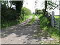 Farm track running south from Carrowvanny to the Ballyculter Road