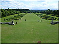 SU9185 : View from the terrace at Cliveden House to the Parterre by Marathon