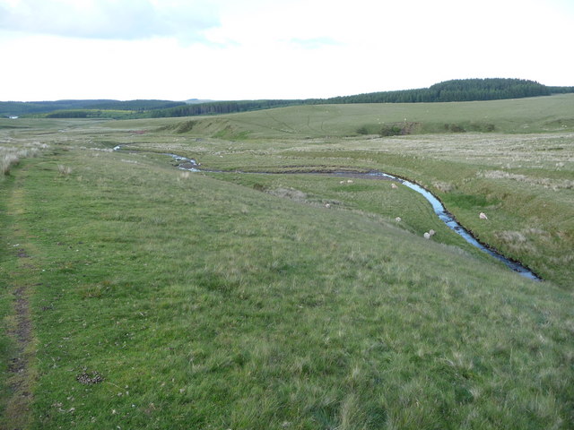 The River Usk near Pont 'ar Wysg © Jeremy Bolwell cc-by-sa/2.0 ...