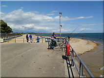 SZ1891 : Mudeford, sea angling by Mike Faherty
