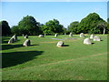 TQ3775 : Stone circle on Hilly Fields by Marathon