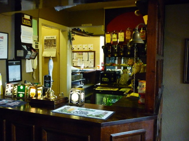 One of the bars in the Wellington Inn