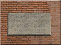 Inscription on houses, Mansell Street