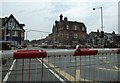 Looking over the level crossing towards The Downview