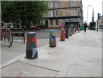 NS5766 : Bollards, Woodlands Drive by Keith Edkins