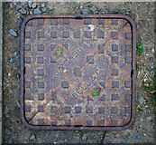 J5383 : Manhole cover, Groomsport by Rossographer