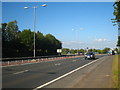 The A66 approaching Penrith from the west