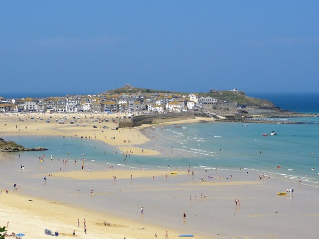 St Ives Harbour at low tide © Tony Atkin cc-by-sa/2.0 :: Geograph ...