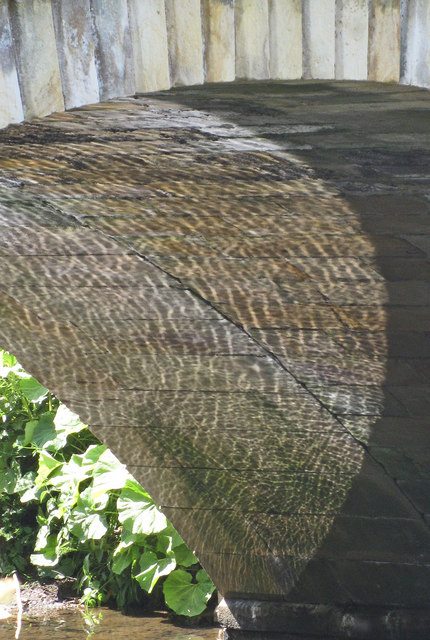 Reflected ripples under Sinnington Bridge