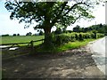 Bend in Hook Lane with field gate