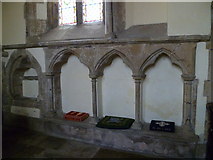 TQ3632 : Niches in West Hoathly church by Shazz