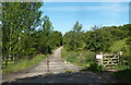 Track leaving Broombank Road