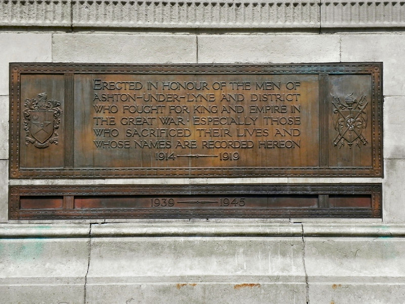 Ashton-Under-Lyne War Memorial... © David Dixon cc-by-sa/2.0 ...