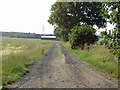 Track and footpath to Little Grange Farm