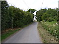 TM2556 : Monewden Road & footpath to Charsfield school by Geographer