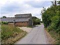 Hall Road & footpath to the B1078 Ipswich Road