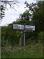 Roadsign at the Honeypot Lane junction