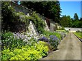 Herbaceous border in the walled garden at Novar House