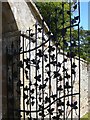 Wrought-iron gate at Novar House