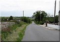 View south in the direction of the sea along Ballymageogh Road