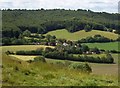 ST8344 : The village of Sturtford from Cley Hill by Len Williams