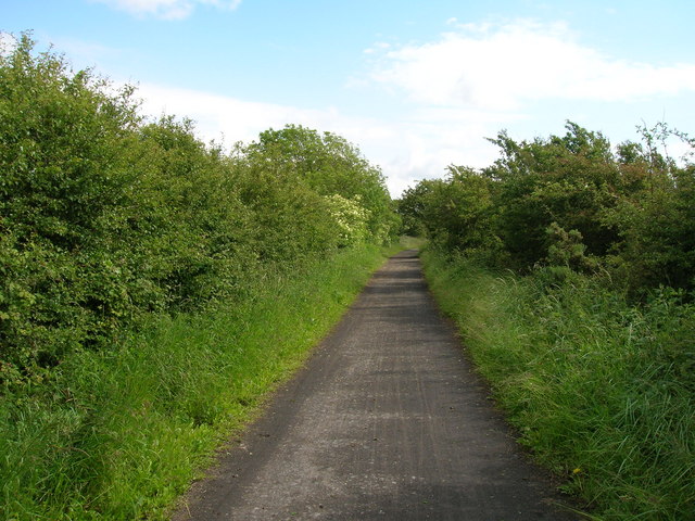 Cycle track towards Ashton Hall © JThomas cc-by-sa/2.0 :: Geograph ...