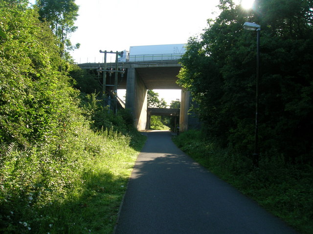 Cycle track heading east, Lune Valley