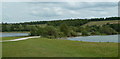 Approaching two of the lakes in Rother Valley Country Park