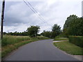 Brook Lane & the footpath to Lampardbrook