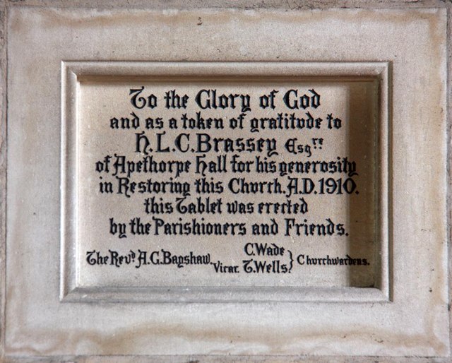 St Mary, Woodnewton - Memorial