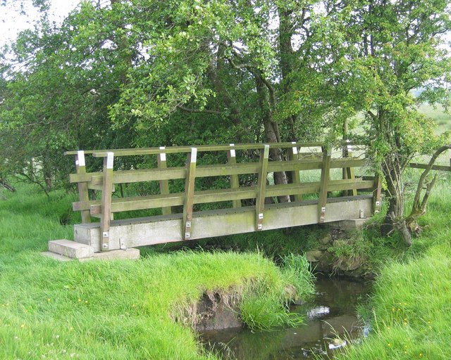 Footbridge On The Public Footpath © Philip Holt :: Geograph Britain and ...