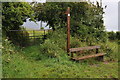 Footpath and seat, Inkberrow