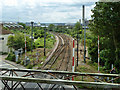 Railway east of Purfleet station