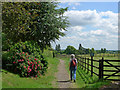 The start of the Lolworth to Bar Hill Millennium Footpath