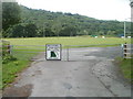 Entrance gates to Parc Broyd, Glangrwyney, Powys