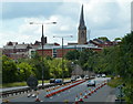 A61 towards Chesterfield town centre