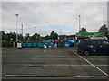 Recycling bins in Tesco car park